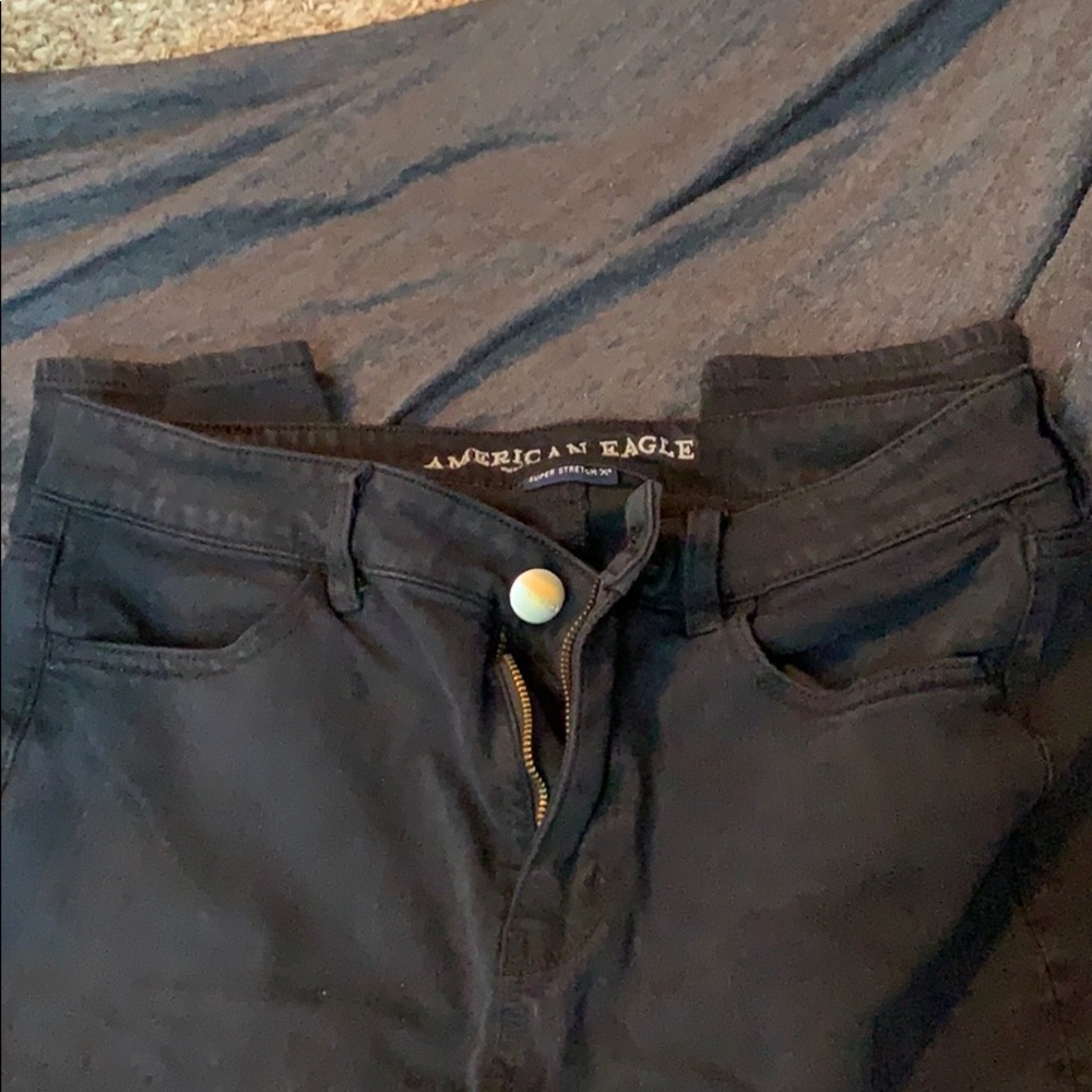 American Eagle black skinny jeans